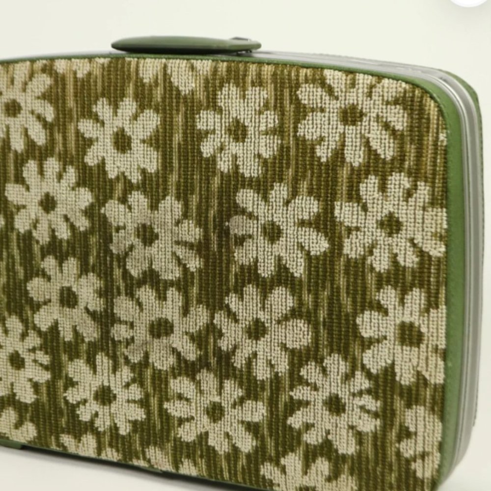 1960s Samsonite Fashionaire Flower Power Luggage